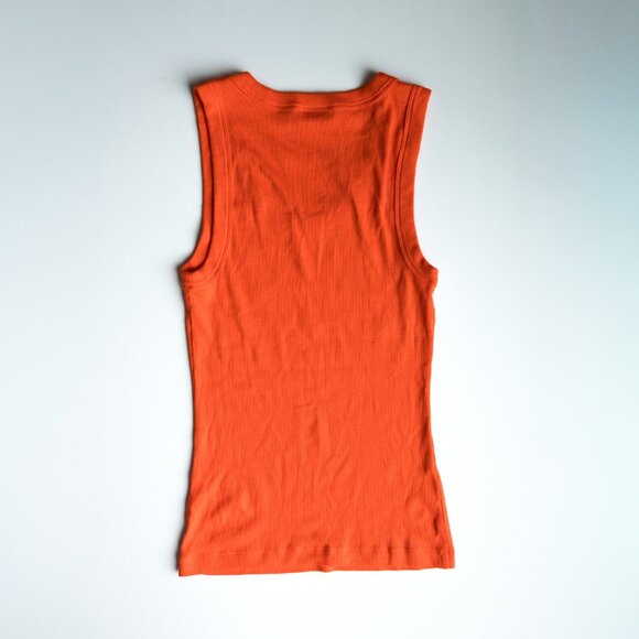 Aritzia Babaton Busy Ribbed Tank Orange - Size Small - Picture 5 of 8